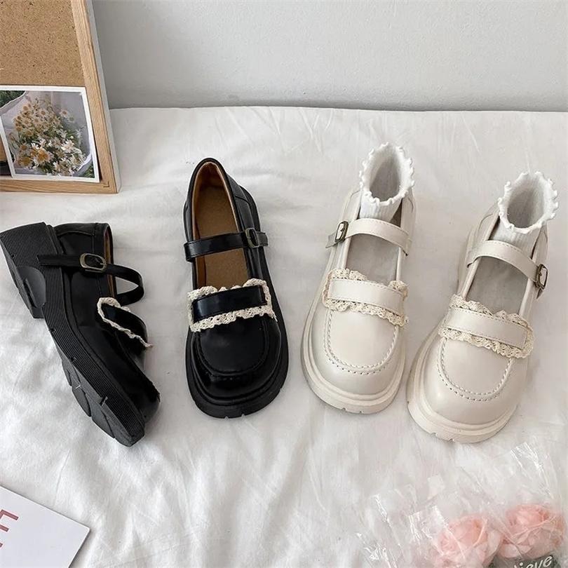 Sepatu Mary Jane Kulit Renda Lolita Desainer Wanita Kawaii Lucu Ujung Bundar Sepatu Datar Platform Wanita Retro Fashion Sepatu Gesper 220614, Black
Sepatu Mary Jane Kulit Renda Lolita Desainer Wanita Kawaii Lucu Ujung Bundar Sepatu Datar Platform Wanita Retro Fashion Sepatu Gesper 220614, Black