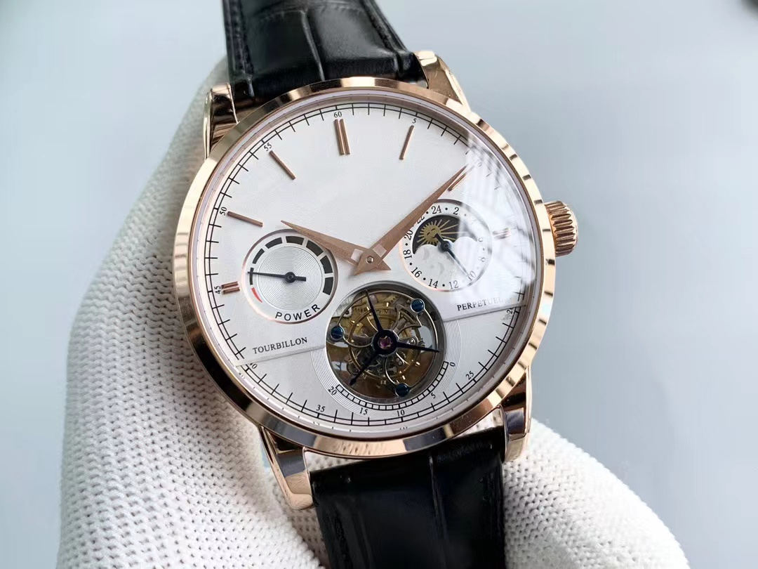 JL watches Manual tourbillon with complex functions Size 42 mm Leather strap 12 point power display Kinetic energy storage calendar star display Sapphire glass, As shown
JL watches Manual tourbillon with complex functions Size 42 mm Leather strap 12 point power display Kinetic energy storage calendar star display Sapphire glass, As shown