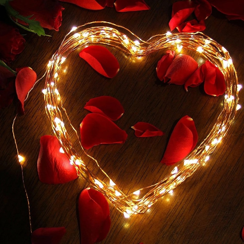 LED Solar Light Outdoor Waterproof Fairy Garland String Lights Christmas Party Garden Solar Lamp Decoration 5/110/20/30/40 M Strips Cooper Wire warm W