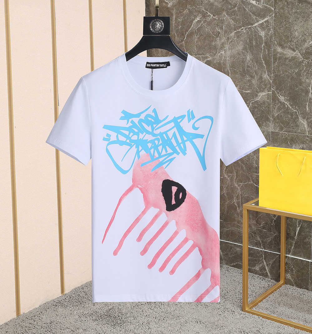 DSQ PHANTOM TURTLE Men's T-Shirts Italian Milan Fashion Inkjet Graffiti-print T-shirt Summer Black White T-shirt Male Hip Hop Streetwear 100% Cotton Tops 11078
DSQ PHANTOM TURTLE Men's T-Shirts Italian Milan Fashion Inkjet Graffiti-print T-shirt Summer Black White T-shirt Male Hip Hop Streetwear 100% Cotton Tops 11078