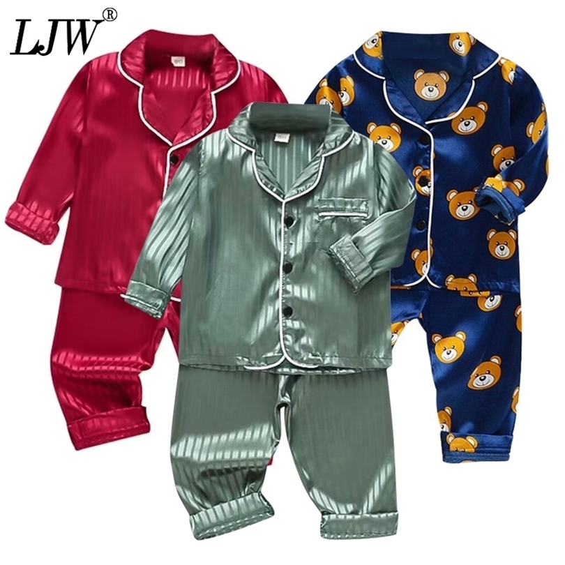 Clothing Sets LJW Childrens pajamas set Baby suit Kids Clothes Toddler Boys Girls Ice silk satin Tops Pants Set home Wear Kids pajamas 221018, As picture
Clothing Sets LJW Childrens pajamas set Baby suit Kids Clothes Toddler Boys Girls Ice silk satin Tops Pants Set home Wear Kids pajamas 221018, As picture