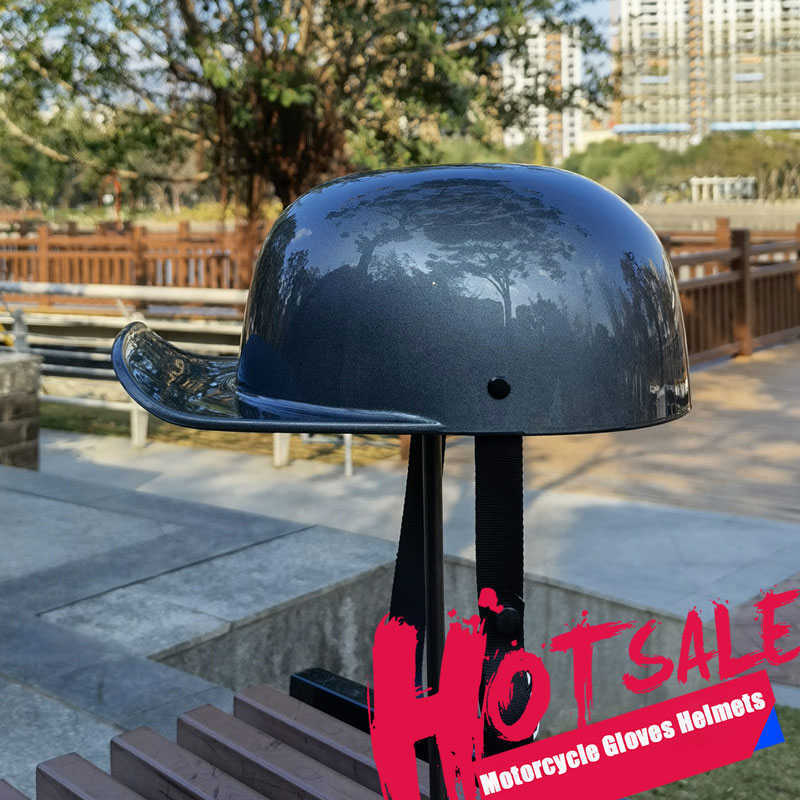 Cycling Helmets Motorcyc Venom Helmet Retro Baseball Cap Motorcyc Baseball Cap Accessories Vitange Duck Helmet Dot Casco Moto Motorbike BQ1 L221014