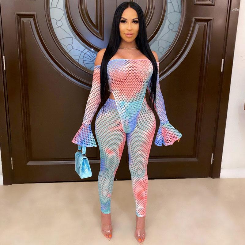 Women' Two Piece Pants Sexy Mesh Sheer Hollow Out Set Tracksuit Women Bodysuit Summer Clothes Vacation Club Outfits Matching Sets, Multi
Women' Two Piece Pants Sexy Mesh Sheer Hollow Out Set Tracksuit Women Bodysuit Summer Clothes Vacation Club Outfits Matching Sets, Multi
