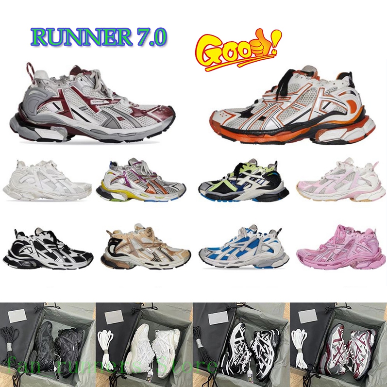 Men Women Designers Shoes Retro Runner 7.0 Sneakers Trainers Transmit Sense Black White track runners balencaiga balenciagas, 2woman36-40
Men Women Designers Shoes Retro Runner 7.0 Sneakers Trainers Transmit Sense Black White track runners balencaiga balenciagas, 2woman36-40