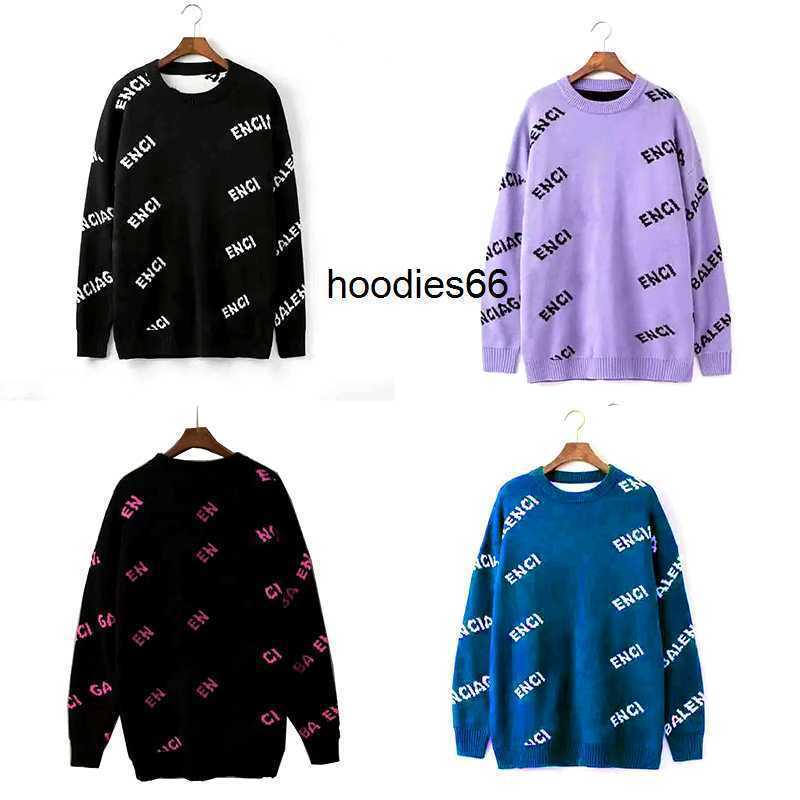 Designer Sweater women Sweater sweaters Round neck pullover Letter embroidery balenciga Pullovers Couple Jumpers Outerwear
Designer Sweater women Sweater sweaters Round neck pullover Letter embroidery balenciga Pullovers Couple Jumpers Outerwear