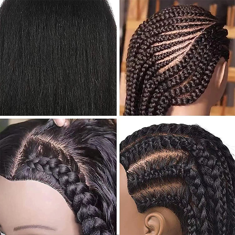Mannequin Head Black Skin Model Head Braided Hair Dreadlocks Practice