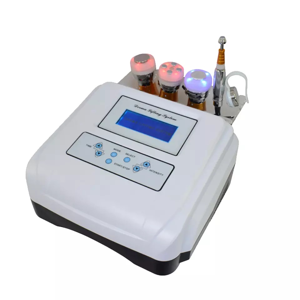 4 IN 1 No-needle Mesotherapy Device Electroporation Needle-free Mesotherapy Apparatus RF Radio Frequency EMS Micro Electric