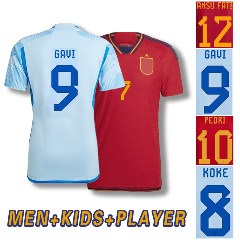 2022 national Spain soccer jerseys Espana ANSU FATI ASENSIO MORATA FERRAN GAVI 22 23 WORLD RAMOS CUP fans Player version football shirts men kit kids uniform, Away
2022 national Spain soccer jerseys Espana ANSU FATI ASENSIO MORATA FERRAN GAVI 22 23 WORLD RAMOS CUP fans Player version football shirts men kit kids uniform, Away