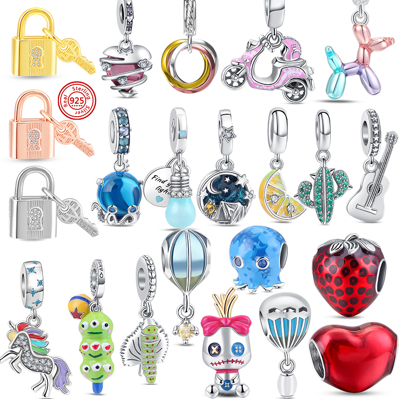 925 Sterling Silver Dangle Charm Women Beads High Quality Jewelry Gift Wholesale Pink Motorcycle Octopus Lemon Bead Fit Pandora Charms Bracelet DIY
925 Sterling Silver Dangle Charm Women Beads High Quality Jewelry Gift Wholesale Pink Motorcycle Octopus Lemon Bead Fit Pandora Charms Bracelet DIY