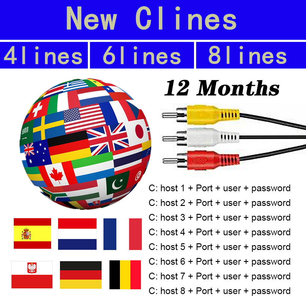 Cline Europe Cccam Stable Satellite Receiver ccams EU Germany Oscam 3/4/6/8line European Used In Dvb - S S2 V7 V8 Poland Portugal Spain TV Parts
Cline Europe Cccam Stable Satellite Receiver ccams EU Germany Oscam 3/4/6/8line European Used In Dvb - S S2 V7 V8 Poland Portugal Spain TV Parts