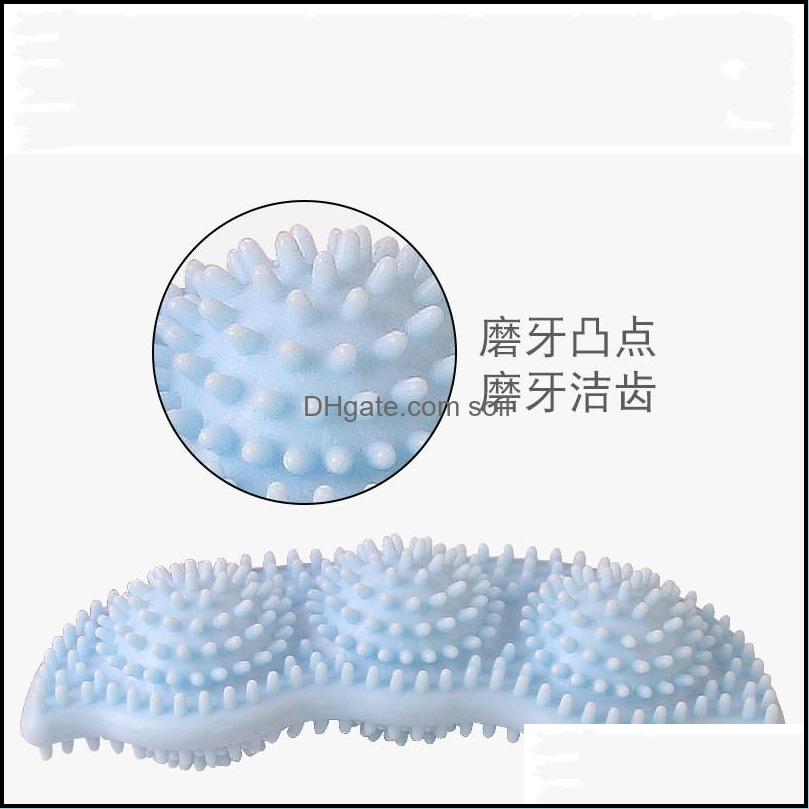 free shipping Chews Family Pets Toys Molars Peas Shape e Color Portable Elastic Dog Toy Molar Gnaw Bite Cleaning Teeth Plaything Reu Dhvkr
