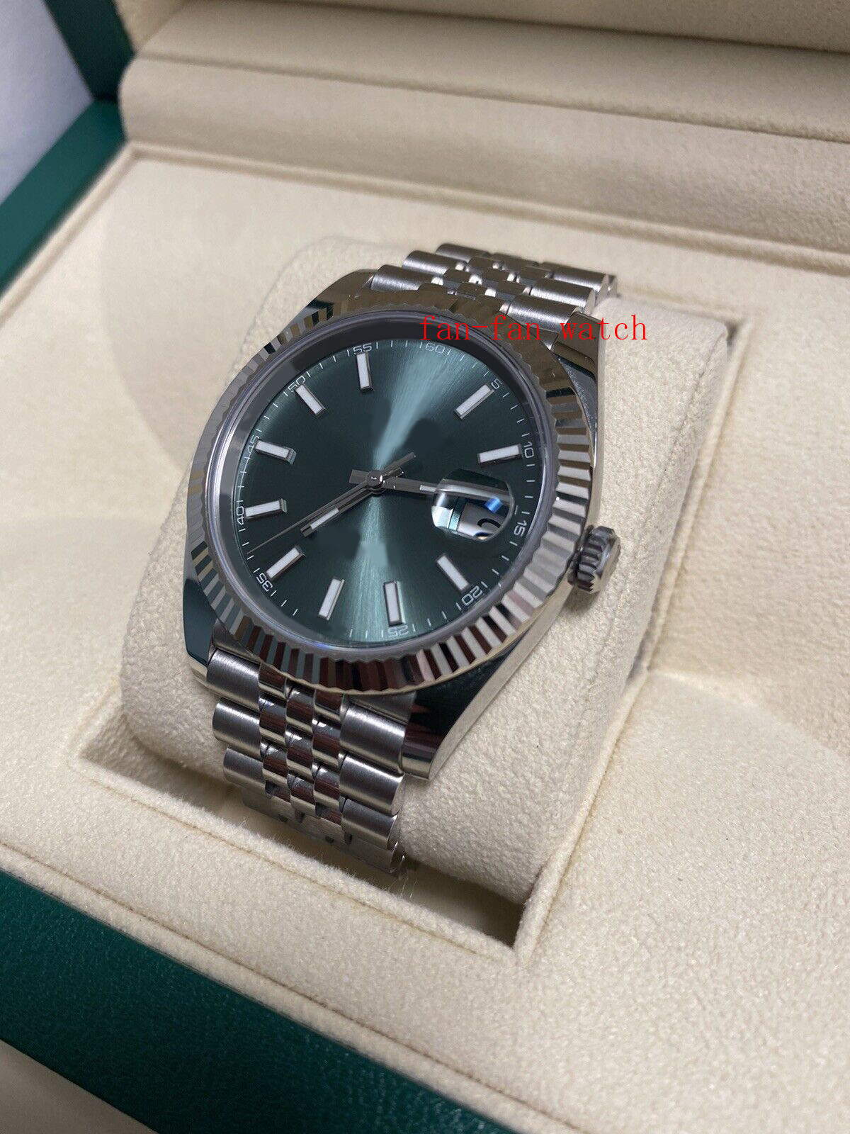 bp Men's watch automatic movement 41mm New Release 2022 Mint Green Jubilee Fluted Full Se
bp Men's watch automatic movement 41mm New Release 2022 Mint Green Jubilee Fluted Full Se