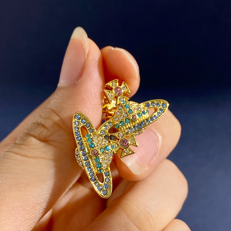 New arrive coloful CZ stud Earring for woman zircon Mosaic claw drilled smooth surface metal shaped stud female Gift