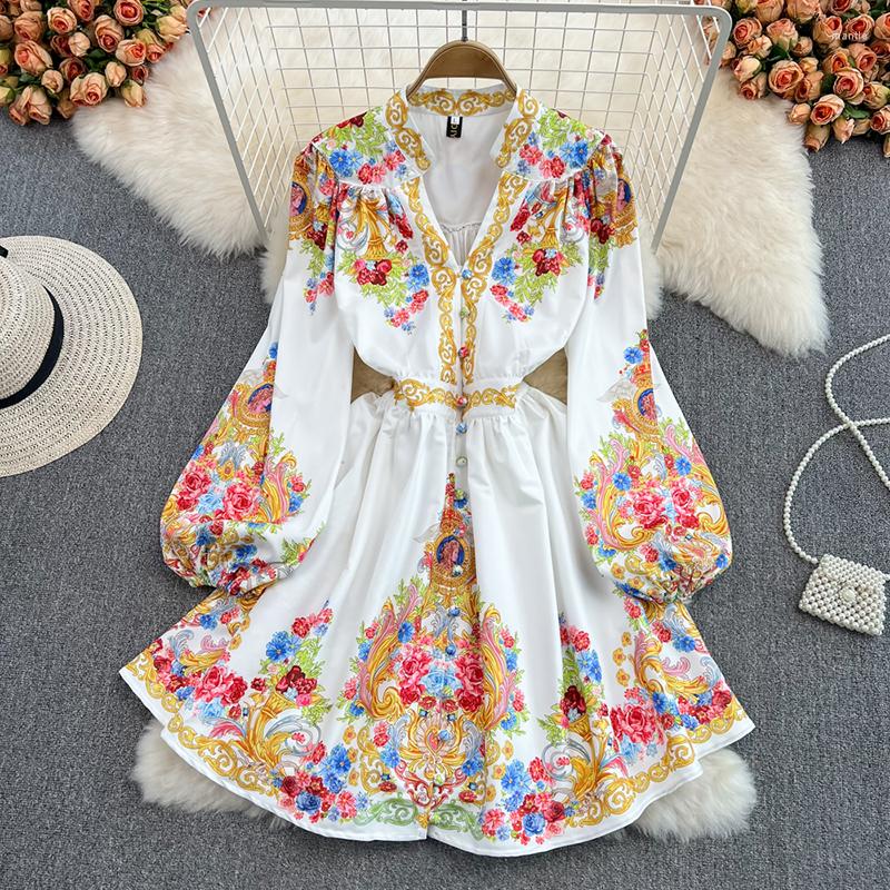 Casual Dresses 2022 Fashion Designer Spring Sexy V-Neck Holiday Mini Dress Women' Long Lantern Sleeve Flower Print Vintage Party, Black
Casual Dresses 2022 Fashion Designer Spring Sexy V-Neck Holiday Mini Dress Women' Long Lantern Sleeve Flower Print Vintage Party, Black