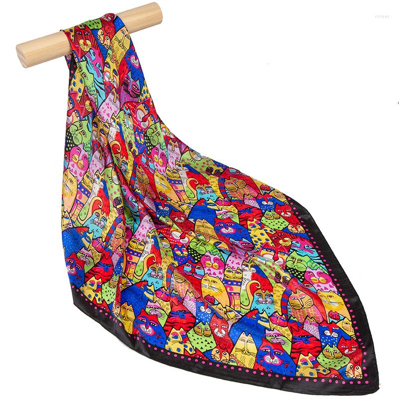 Scarves Pure Silk Scarf Women Hijab Female Head Women's Natural Square Large Headband Neck Gift For Cat
Scarves Pure Silk Scarf Women Hijab Female Head Women's Natural Square Large Headband Neck Gift For Cat