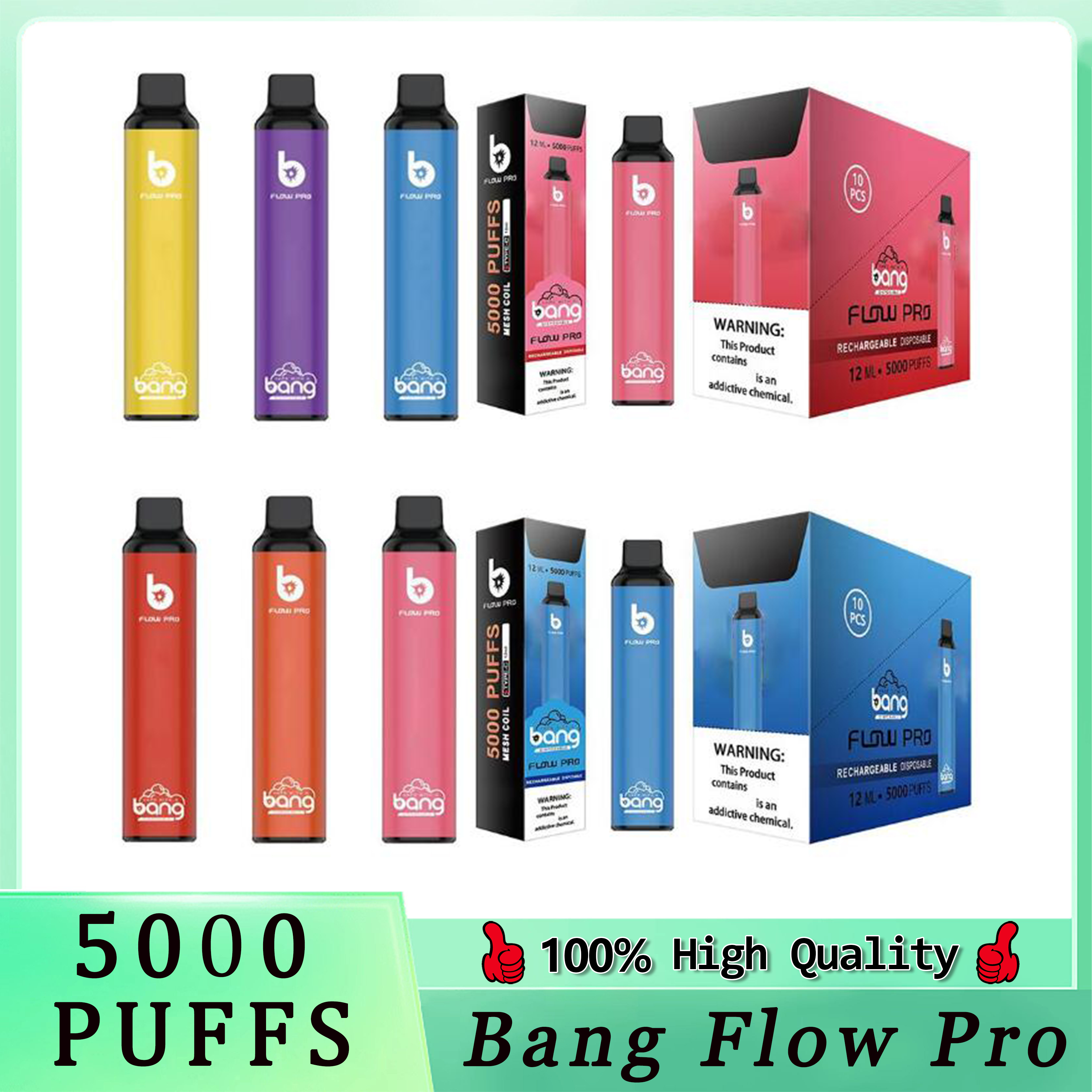 Original Bang Flow Pro Disposable E Cigarettes 5000 Puffs Vape Pen 850mAh Rechargeable Battery 12ml Prefilled Cartridge Pods Vaporizer Xxl Plus Max Filex Fast Ship
Original Bang Flow Pro Disposable E Cigarettes 5000 Puffs Vape Pen 850mAh Rechargeable Battery 12ml Prefilled Cartridge Pods Vaporizer Xxl Plus Max Filex Fast Ship