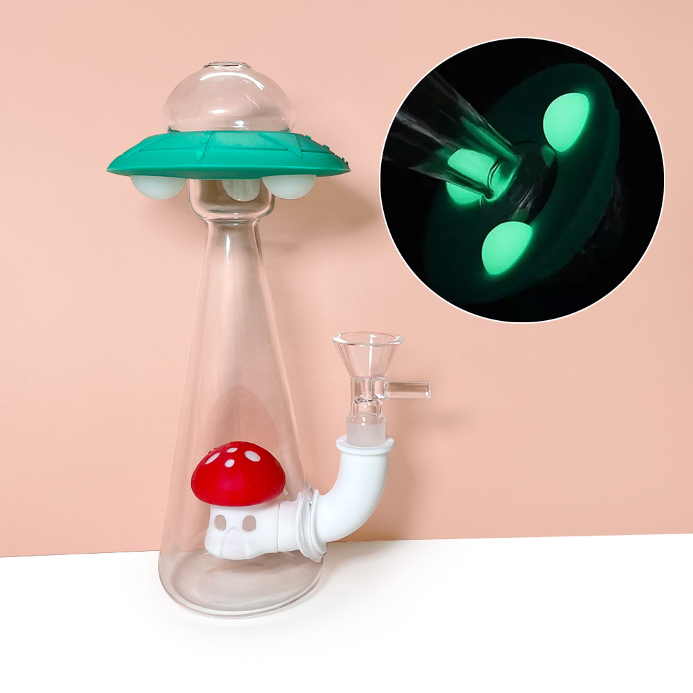 Home Garden colorful UFO shape Water Pipes glass bongs oil rig silicone bong smoking Hookahs dab rigs Free 14mm Bowl
Home Garden colorful UFO shape Water Pipes glass bongs oil rig silicone bong smoking Hookahs dab rigs Free 14mm Bowl
