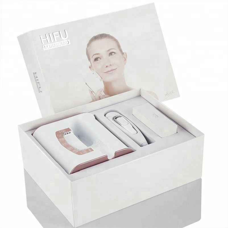 RF Equipment pink 2D hifu mini hfu for home use for face lift eyes wrinkle removal 2 in 1 machine