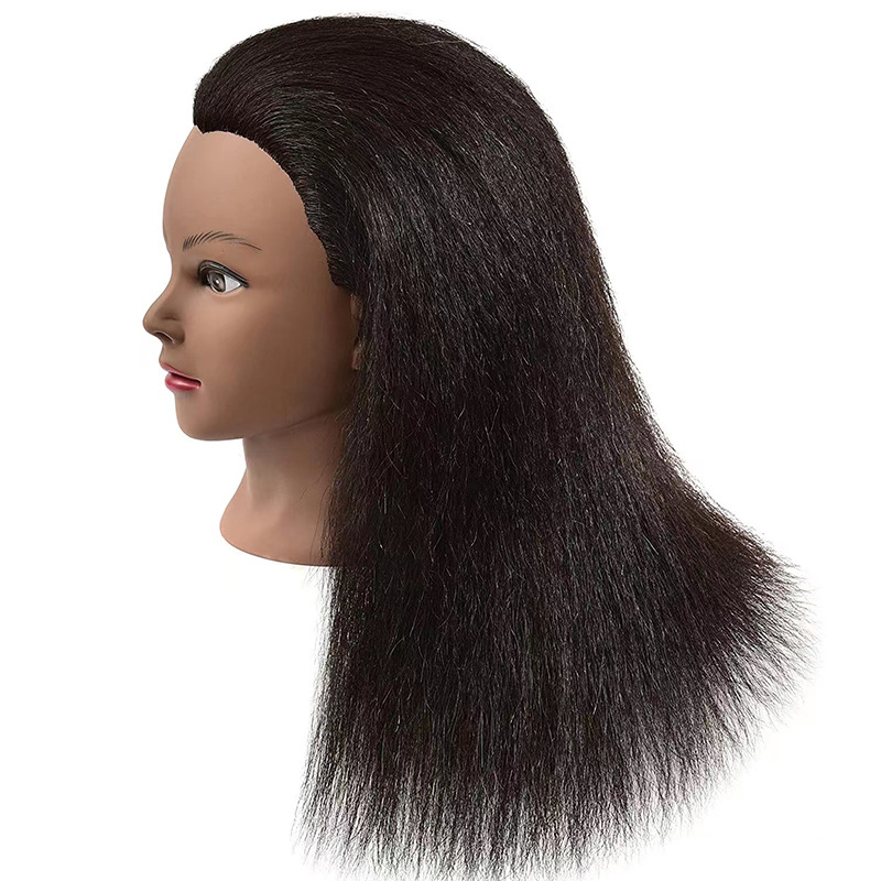 Mannequin Head Black Skin Model Head Braided Hair Dreadlocks Practice