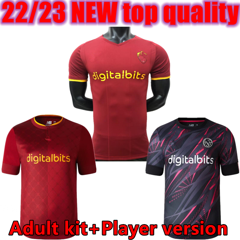 22 23 DYBALA Soccer Jerseys Home final Pastore Abraham 2022 2023 WIJNALDUM Totti Zaniolo MANCINI KUMBULLA Men Kids Kit Football Shirts EL SHAARAWY Uniform, Adult
22 23 DYBALA Soccer Jerseys Home final Pastore Abraham 2022 2023 WIJNALDUM Totti Zaniolo MANCINI KUMBULLA Men Kids Kit Football Shirts EL SHAARAWY Uniform, Adult