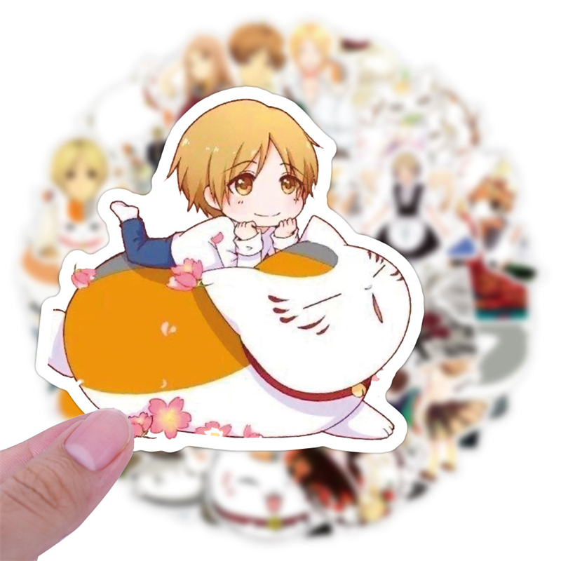 50PCS New Animation Natsume Friends Account Stickers Graffiti Kids Toy Skateboard car Motorcycle Bicycle Sticker Decals Wholesale
