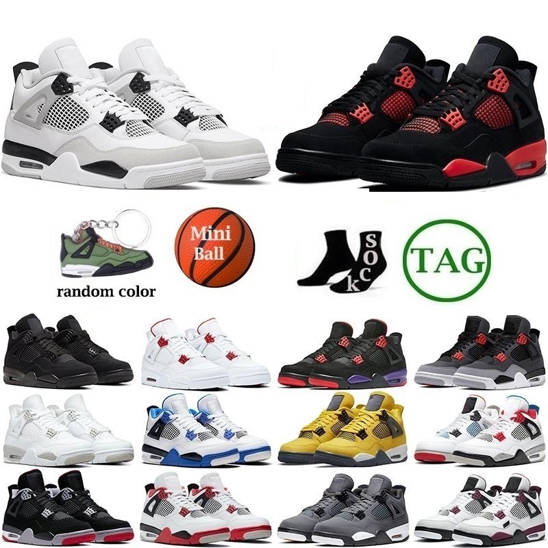 Jumpman 4 Basketball Shoes Mens Womens 4s trainers sports sneakers Military Black Cats Zen Master Sail White Oreo University Blue Cactus Jack Infrared, 43
Jumpman 4 Basketball Shoes Mens Womens 4s trainers sports sneakers Military Black Cats Zen Master Sail White Oreo University Blue Cactus Jack Infrared, 43