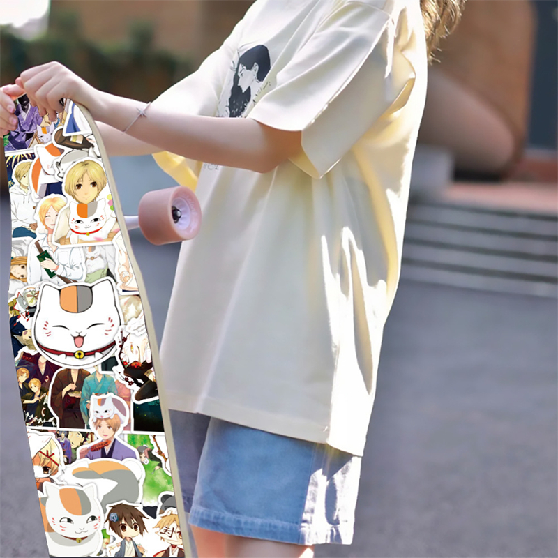 50PCS New Animation Natsume Friends Account Stickers Graffiti Kids Toy Skateboard car Motorcycle Bicycle Sticker Decals Wholesale
