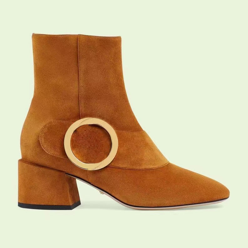 2022 Women Designers oversized leather shoes men Boots Ankle Martin, Black