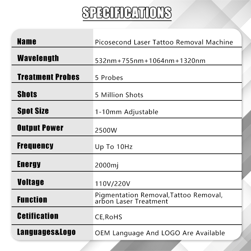 picolaser q switch nd yag laser removal tattoo remove picosecond machine korea q-switch picoseconed beauty equipment