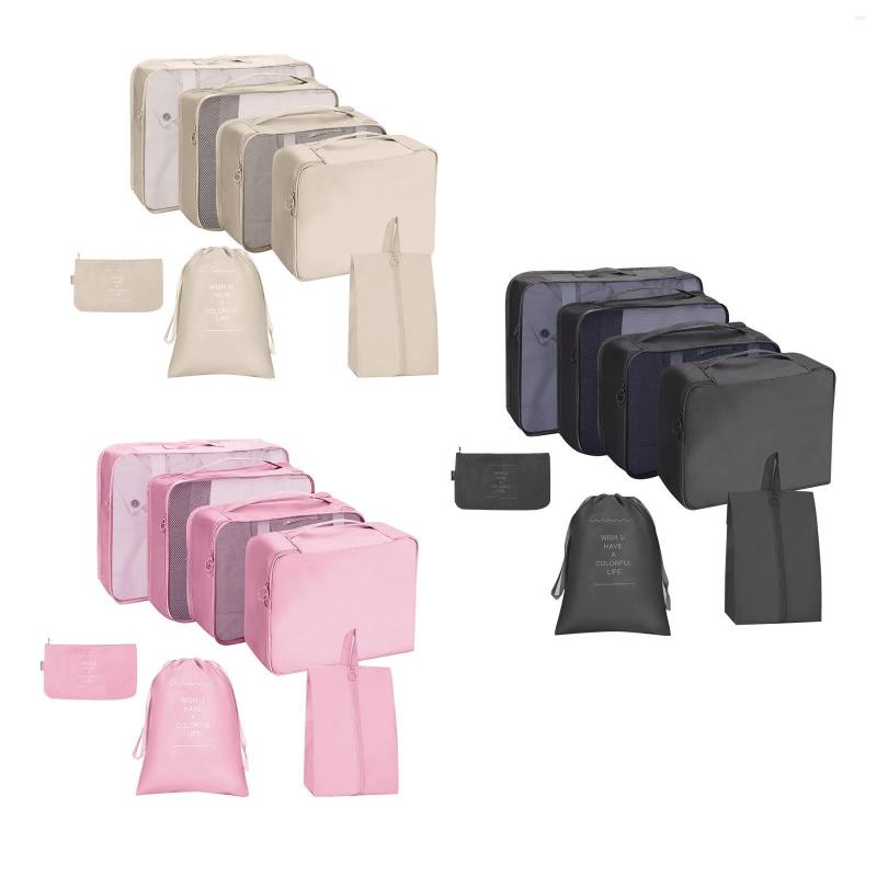 Duffel Bags 7x Foldable Travel Luggage Packing Clothes Storage Organiser Organizer Waterproof Nylon Lightweight For