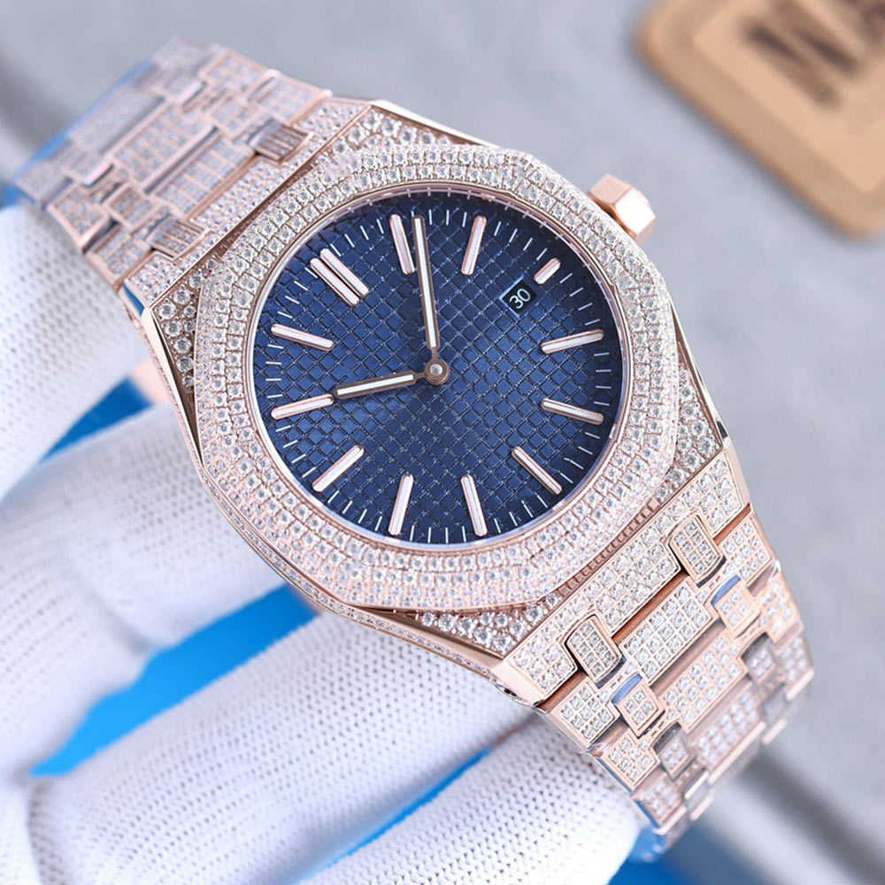 Wristwatches Handmade Of Diamonds Watch Mens Automatic Mechanical Watch 41mm With Diamond-studded Steel Sapphire Busins Wristwatch Montre de Luxe, Colour 5
Wristwatches Handmade Of Diamonds Watch Mens Automatic Mechanical Watch 41mm With Diamond-studded Steel Sapphire Busins Wristwatch Montre de Luxe, Colour 5