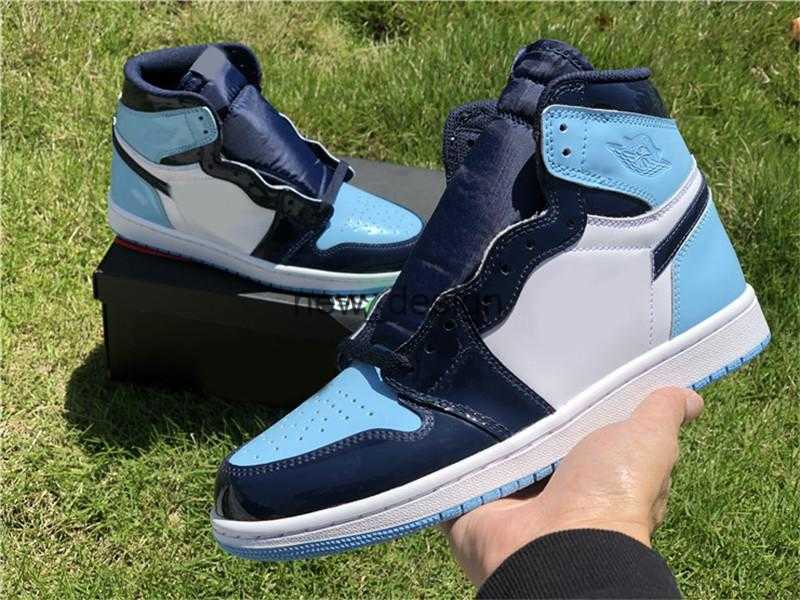 Hottest Authentic 1s High OG WMNS UNC Patent Basketball Shoes For Women Obsidian Blue Chill White Leather Sneakers, 01
Hottest Authentic 1s High OG WMNS UNC Patent Basketball Shoes For Women Obsidian Blue Chill White Leather Sneakers, 01