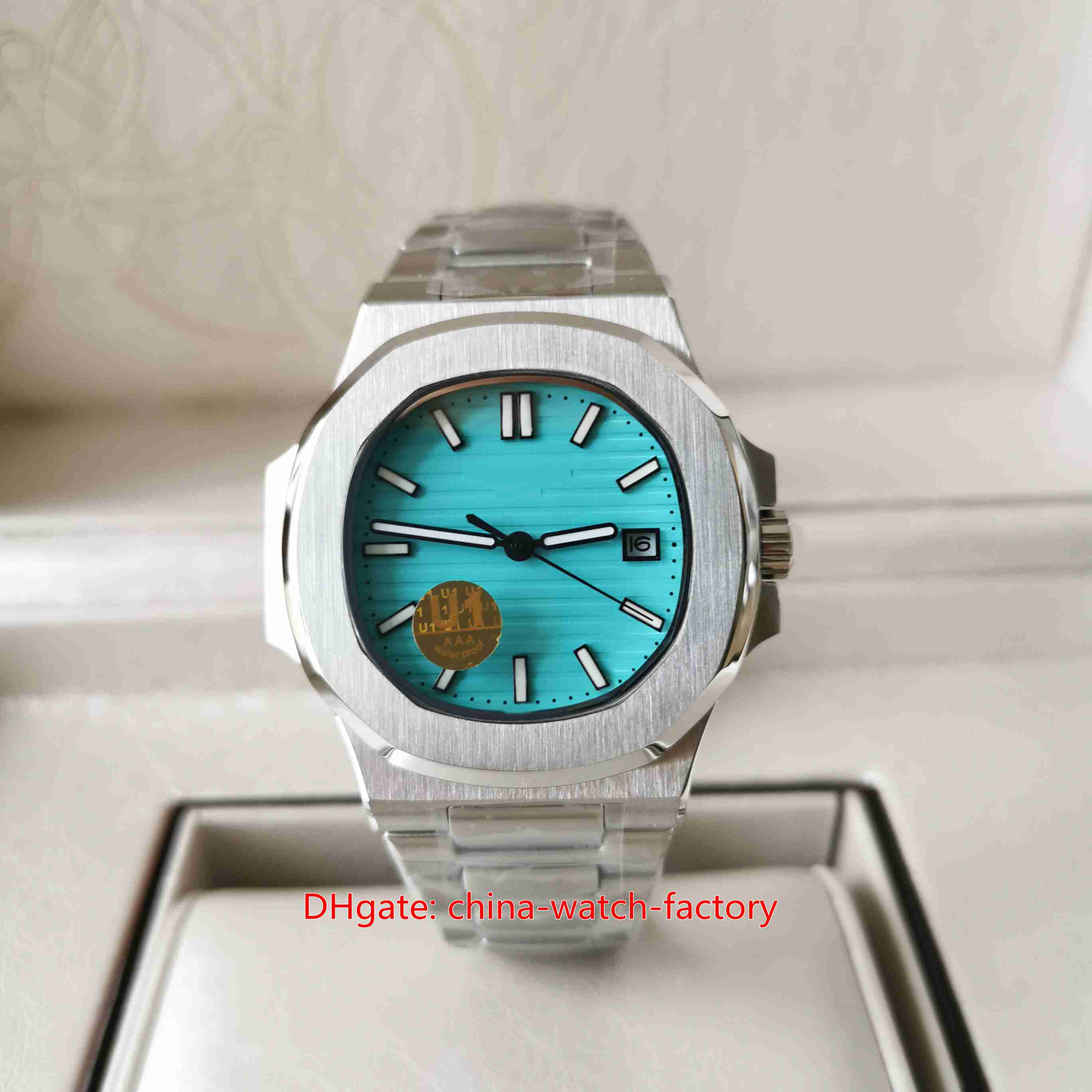 U1F Factory Mens Watch Classic 40.5mm 5711/1A-018 001 Stainless Steel Sapphire Glass Watches Transparent CAL.324SC Movement Mechanical Automatic Men's Wristwatches