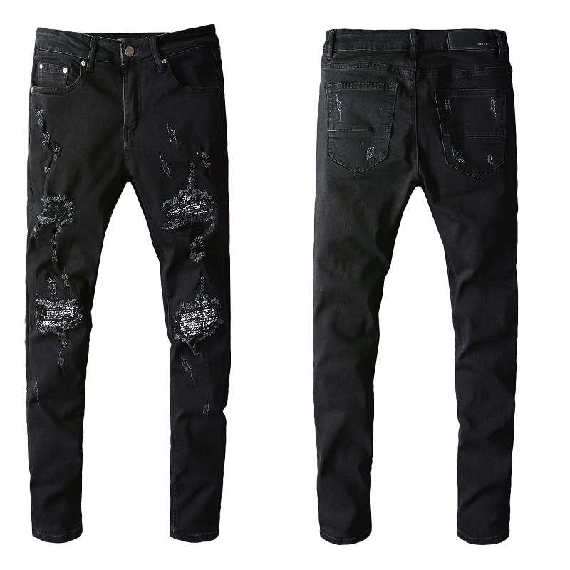 

2022 New Arrivals amirs Mens Luxury Designer Denim Jeans Holes Trousers amiri Jean COOLGUY Biker Pants Man Clothing #666