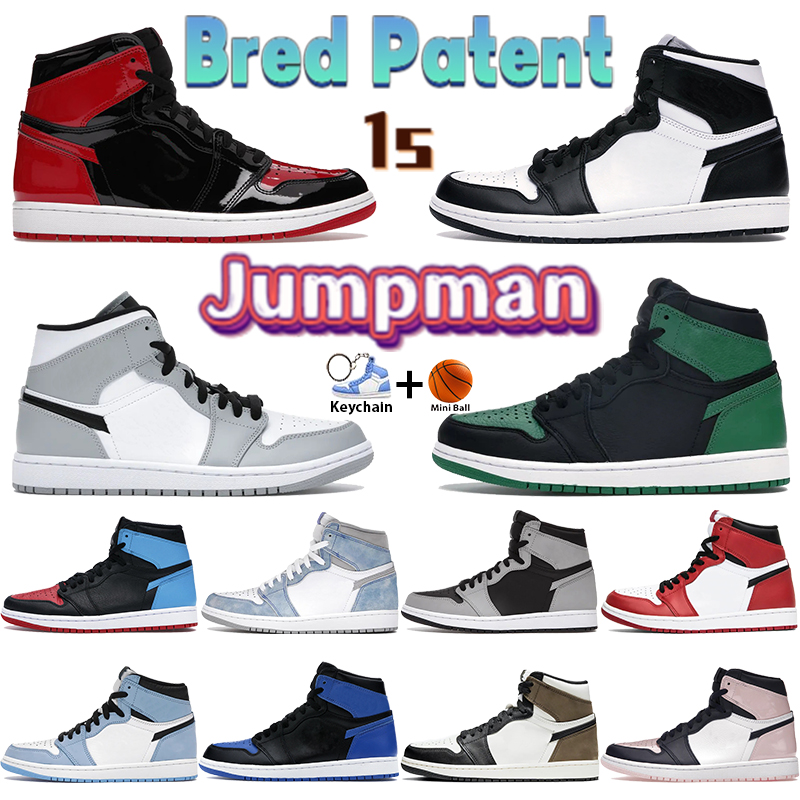 Bred patent jumpman retro 1 basketball shoes university blue black white panda light smoke grey pine green hyper royal men women designer sneakers sports trainers, Shoe box
Bred patent jumpman retro 1 basketball shoes university blue black white panda light smoke grey pine green hyper royal men women designer sneakers sports trainers, Shoe box