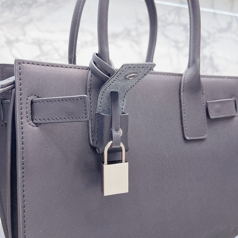 Organ Tote women's crossbody handbags Designer Bag Sac De Jour Shoulder Bags 26cm 22 Cm Crocodile Grain Calfskin With Lock Hasp Black Handbag