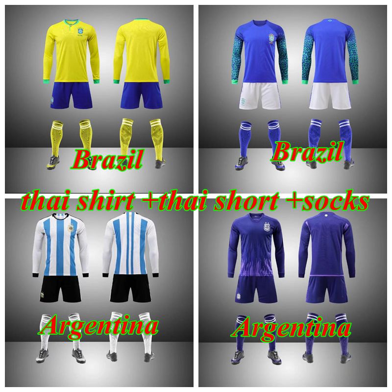 2022 soccer jersey Argentina Camiseta de futbol world cup 2023 PAQUETA NERESb RAZILS football Thai shirt short socks brasil 22 23 maillot de foot men kids kit, Brazil
2022 soccer jersey Argentina Camiseta de futbol world cup 2023 PAQUETA NERESb RAZILS football Thai shirt short socks brasil 22 23 maillot de foot men kids kit, Brazil