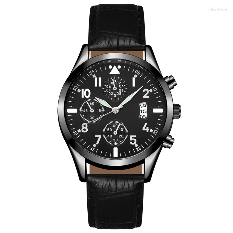 Wristwatches Men Watch Black Montre Homme 2022 Men's Leather Belt Fake Three Eye Luminous Fashion Reloj Hombre Calendar Luxury Wrist, Watch for men 2
Wristwatches Men Watch Black Montre Homme 2022 Men's Leather Belt Fake Three Eye Luminous Fashion Reloj Hombre Calendar Luxury Wrist, Watch for men 2