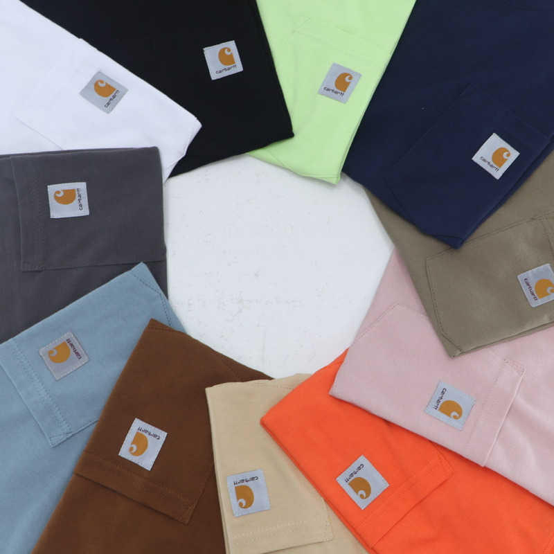 Summer mens t shirt Carhart designer tshirt men women sports round neck short sleeve T-shirt Embroidery pocket cotton pullover tee, Milk tea yellow
Summer mens t shirt Carhart designer tshirt men women sports round neck short sleeve T-shirt Embroidery pocket cotton pullover tee, Milk tea yellow