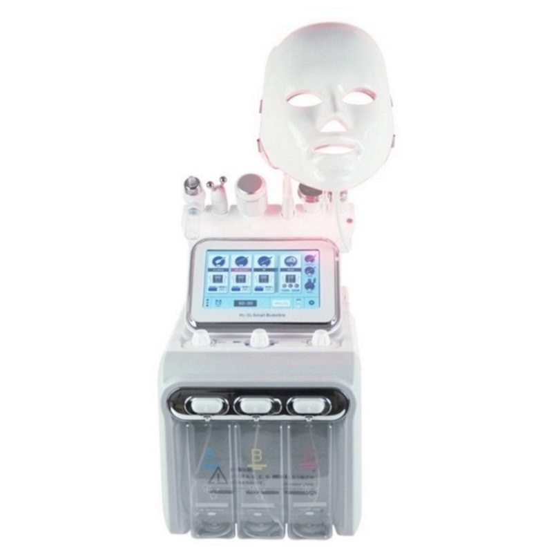 Pro 7-in-1 Hydra Dermabrasion Aqua Peel Machine for Clean Skin Care, BIO Light, RF Vacuum, and Hydro Water Oxygen Jet Peel for Effective Skin Treatmen