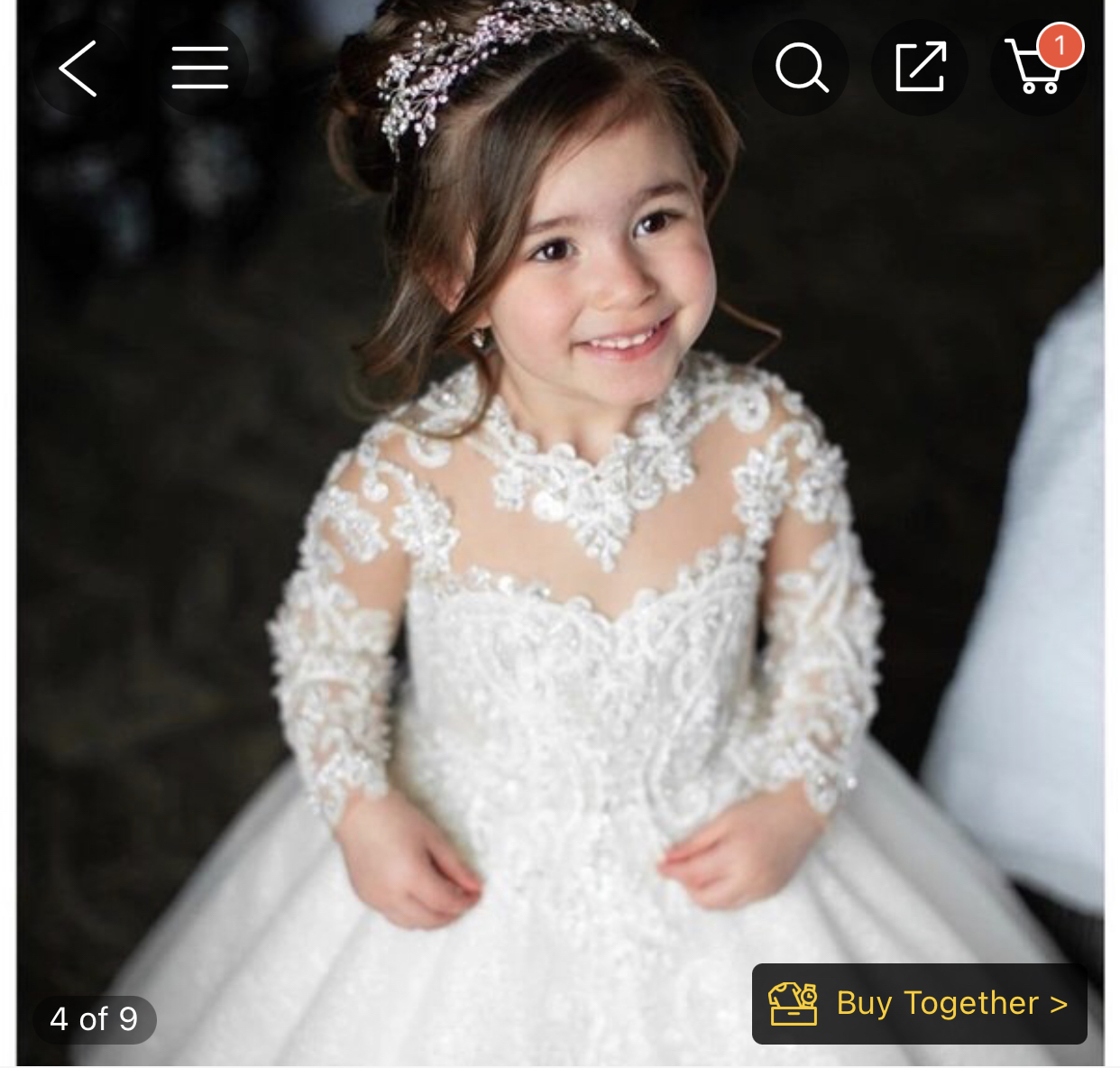 Lovely Lace Flower Girls Dresses Jewel Neck Sheer Long Sleeves Applique Big Bow Birthday Dress Girls Pageant Gowns With Button Back BC6034