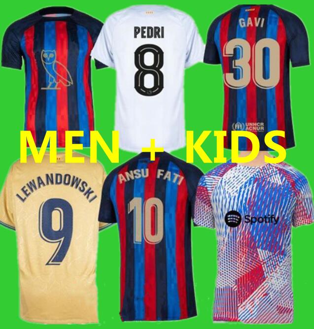 Raphinha Lewandowski KESSIE PEDRI soccer jersey Drake's OVO Sound FERRAN 22 23 Camisetas ANSU FATI 2022 football shirt men kids Kounde bArcElOnAs special edition
Raphinha Lewandowski KESSIE PEDRI soccer jersey Drake's OVO Sound FERRAN 22 23 Camisetas ANSU FATI 2022 football shirt men kids Kounde bArcElOnAs special edition