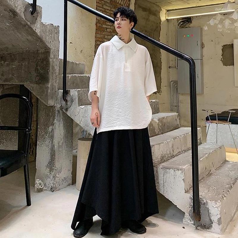 Men' Casual Shirts Men' Men Loose Oversized Short Sleeve Pullover Shirt Male Vintage Fashion Hip Hop Black White
Men' Casual Shirts Men' Men Loose Oversized Short Sleeve Pullover Shirt Male Vintage Fashion Hip Hop Black White