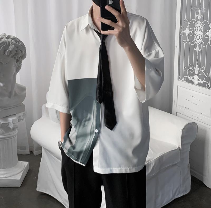 Men's Casual Shirts Men's 2022 Summer Youth Ins Korean Version Of Immortal Hit Color Loose Seven-point Sleeve Shirt Fashion White
Men's Casual Shirts Men's 2022 Summer Youth Ins Korean Version Of Immortal Hit Color Loose Seven-point Sleeve Shirt Fashion White