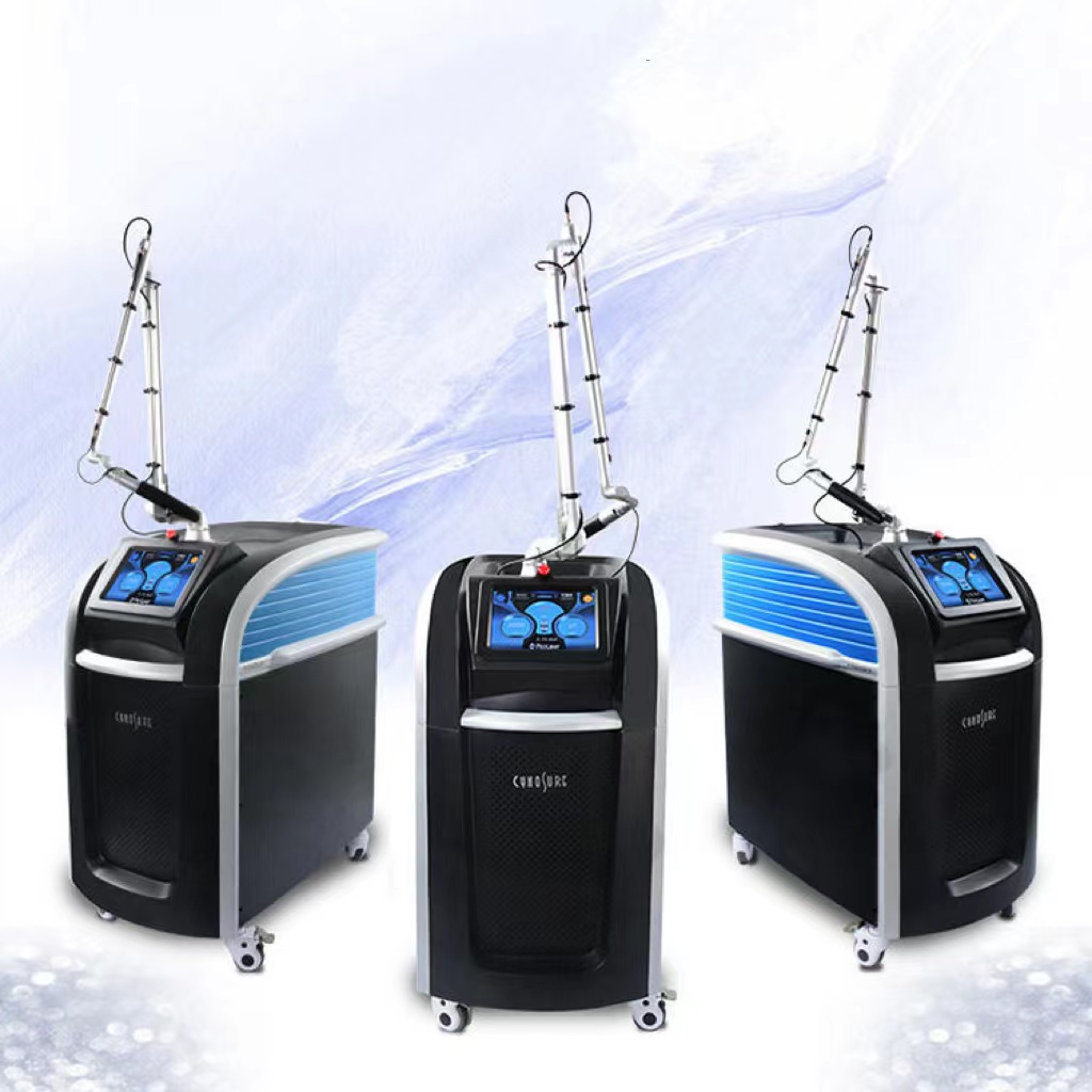 Picosecond Laser Acne treatment 1064nm 532nm 755nm q switch Nd Yag laser tattoo pigment removal machine