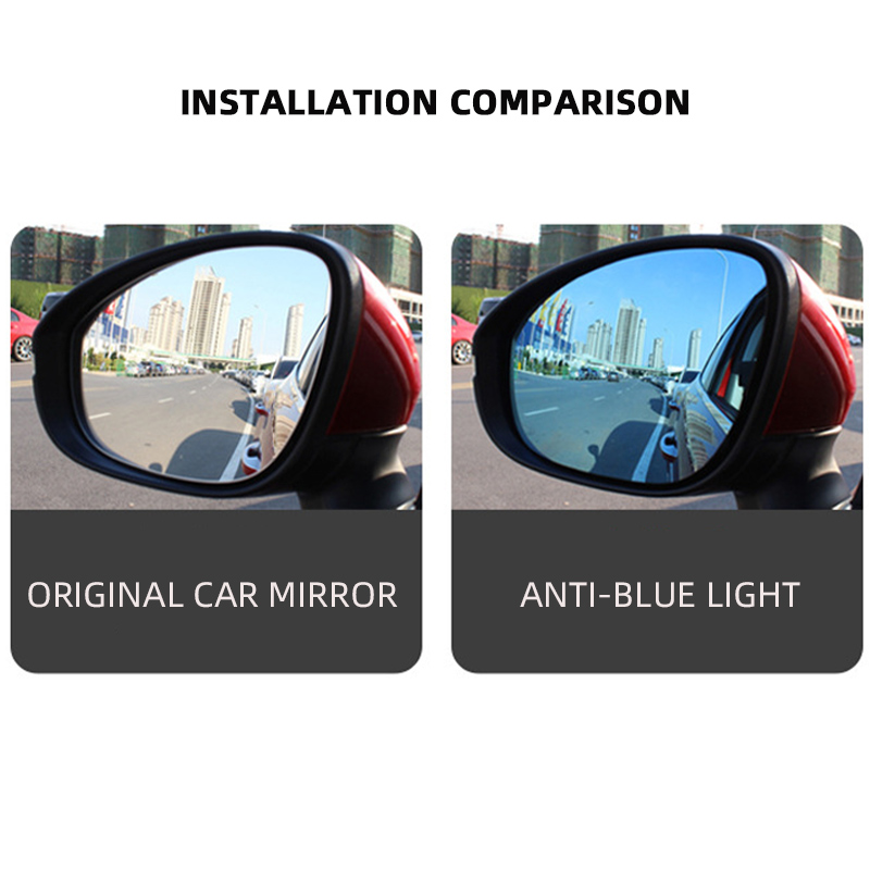1 pair 800 Side Rearview Mirror Blue Glass Lens for Tesla Model 3 Y S X Wide Angle Door Anti-glare Mirror Exterior Accessories