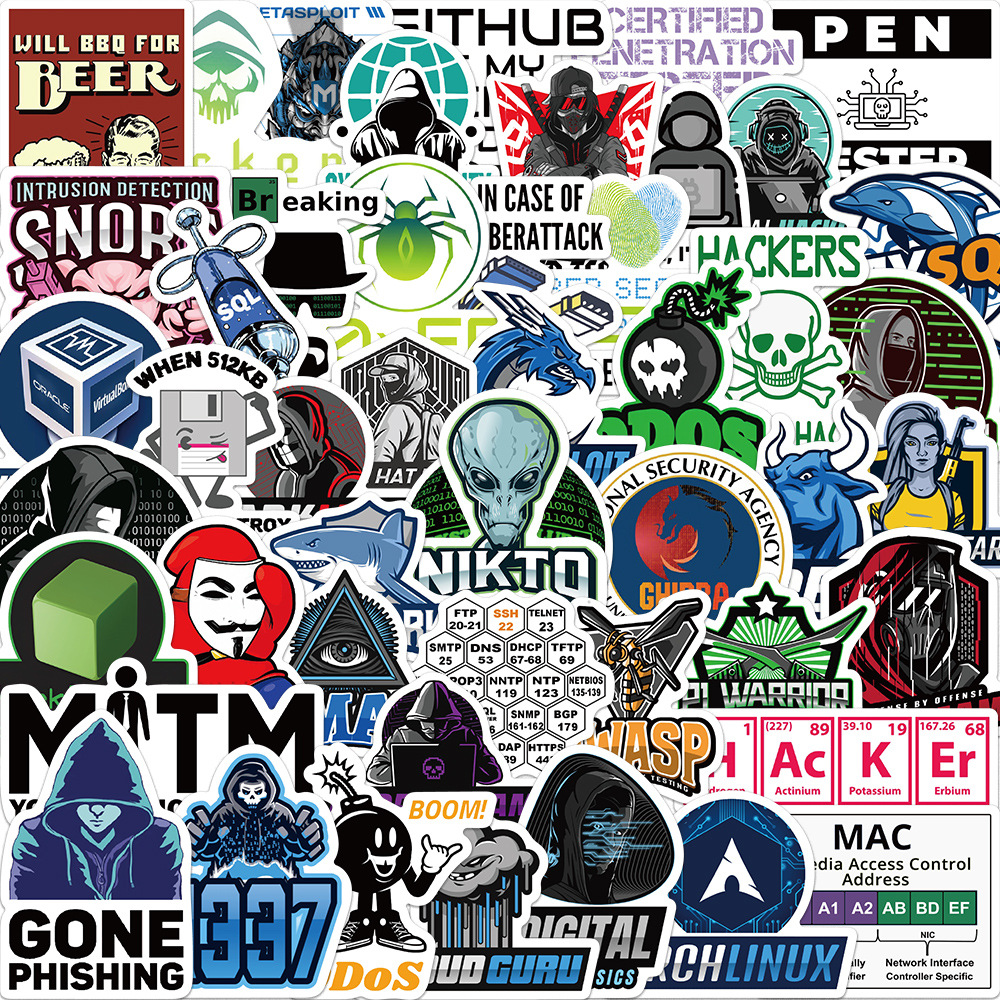 50pcs Programmer Hacker Stickers Network Programming Decals Kid Toy DIY Laptop Phone Computer Luggage Helmet Lable Sticker, Multi colors
50pcs Programmer Hacker Stickers Network Programming Decals Kid Toy DIY Laptop Phone Computer Luggage Helmet Lable Sticker, Multi colors