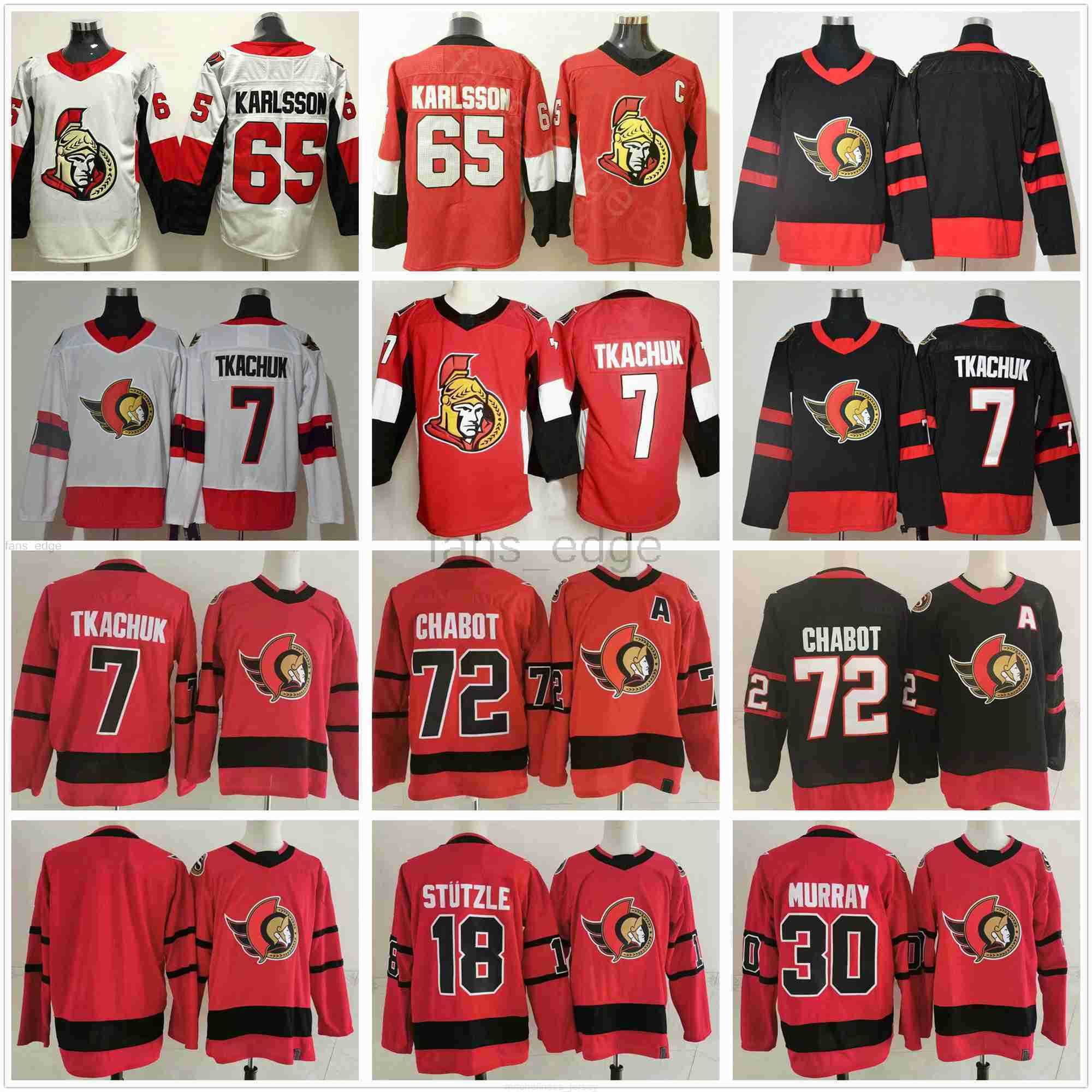 Reverse Retro Ottawa Senators 7 Brady Tkachuk 72 Thomas Chabot 30 Matt Murray 18 Tim Stutzle 65 Erik Karlsson Red Black Jerseys''nhl''ice
Reverse Retro Ottawa Senators 7 Brady Tkachuk 72 Thomas Chabot 30 Matt Murray 18 Tim Stutzle 65 Erik Karlsson Red Black Jerseys''nhl''ice