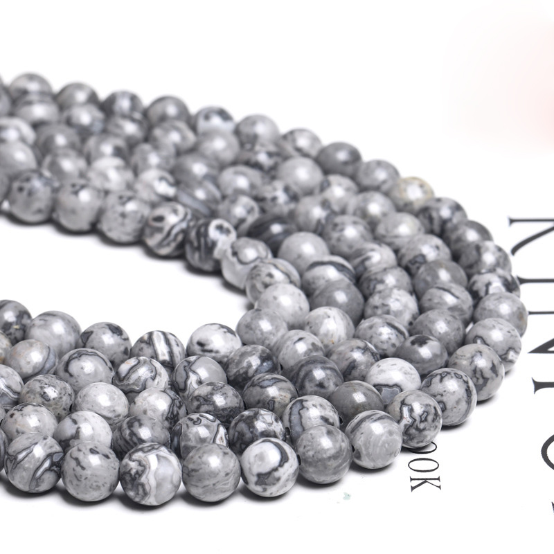 8MM Natural Stone Loose Beads Jewelry Making Crystal Energy Stone Healing Quartz/Aquamarine/Amethyst/Lapis/Tiger/Morgan DIY Necklace Bracelet Accessor