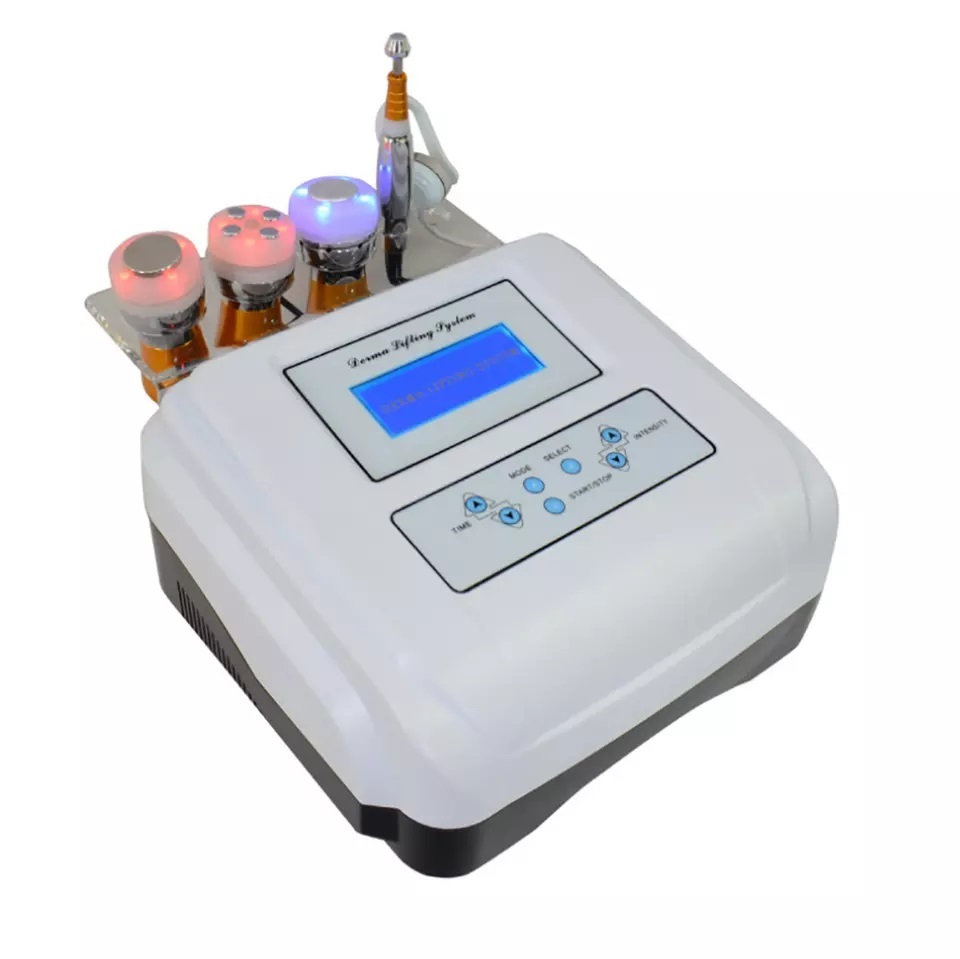 4 IN 1 No-needle Mesotherapy Device Electroporation Needle-free Mesotherapy Apparatus RF Radio Frequency EMS Micro Electric